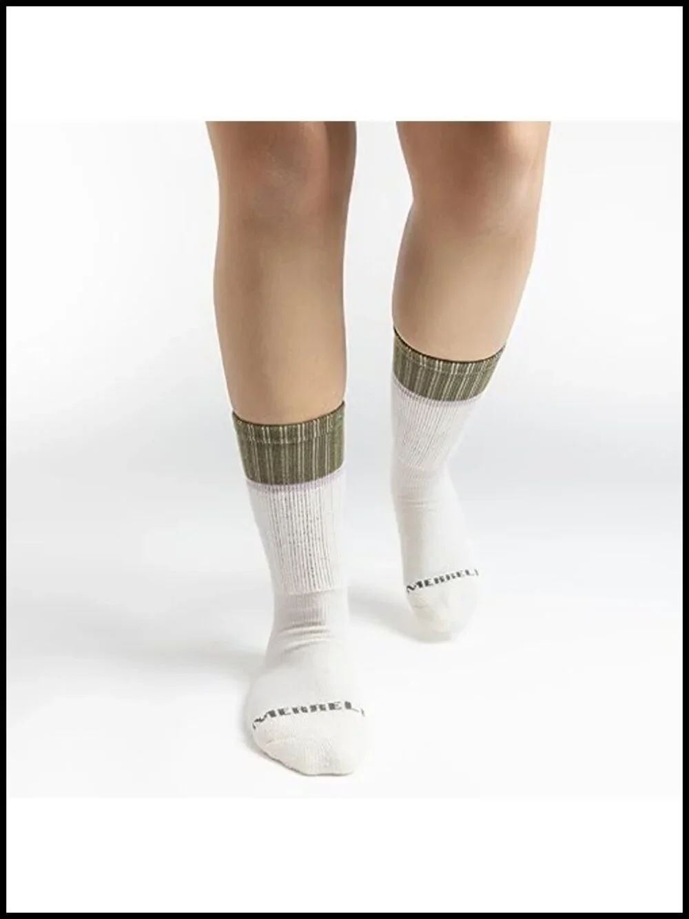 Merrell Men's and Women's Hiking Crew Socks 4-Pack Wool Blend Arch Support